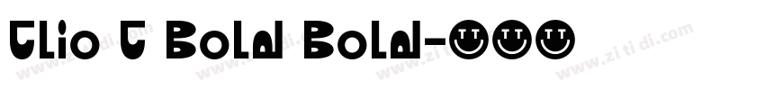 Clio C Bold Bold字体转换